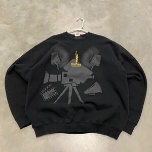 Tinseltown Studios Graphic Sweatshirt Mens XXL Black Movie Film Crewneck